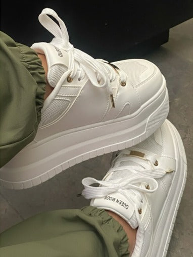 TENIS BLANCO SUELA ALTA BIANCA