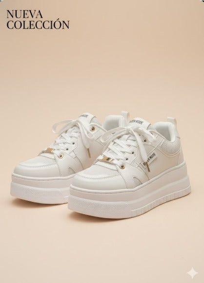 TENIS BLANCO SUELA ALTA BIANCA